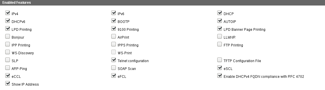 HP LaserJet Pro M201dw Networking->Configuration.Advanced.Enabled_Features
